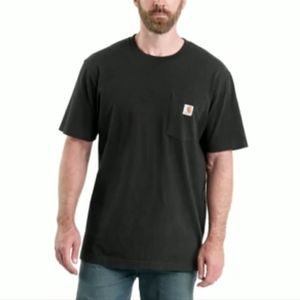Carhartt Heavyweight Black Short-Sleeve Pocket T-shirt, Size S